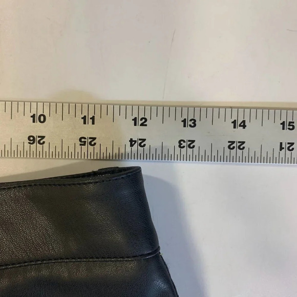 Mango MNG Women's Leather Effect High Waist Straight Pants Size 32 NWT‎ - Picture 14 of 16